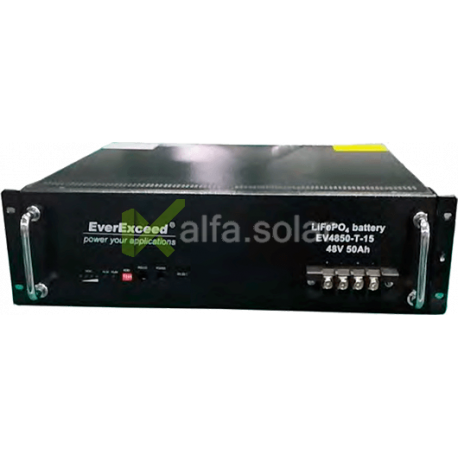 Літій-залізо-фосфатний акумулятор (LiFePO4) EverExceed EV4850-T-15 (48В50Aг)