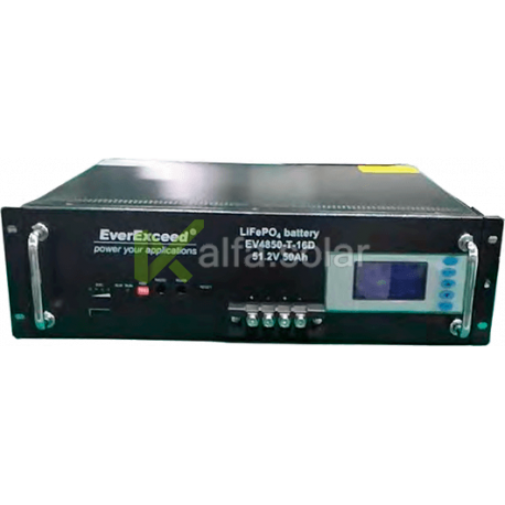 Літій-залізо-фосфатний акумулятор (LiFePO4) EverExceed EV4850-T-16D (51,2В50Aч)