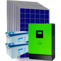 Гібридна мережева сонячна електростанція 3кВт (з можливістю роботи за зеленим тарифом)