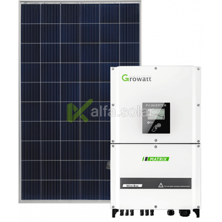 Сетевая солнечная электростанция 17кВт (Growatt)