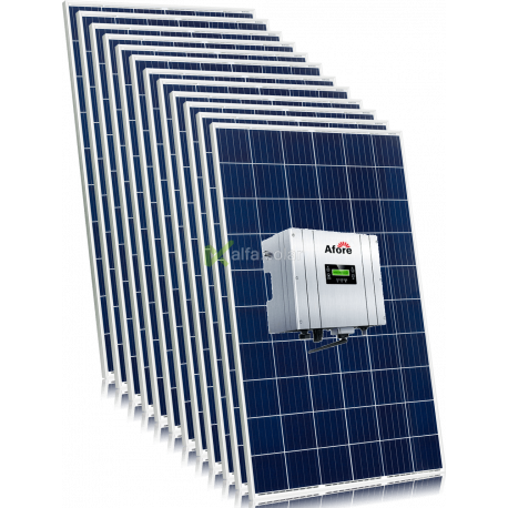 Сетевая солнечная электростанция 3кВт
