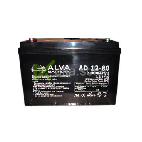 Аккумуляторная батарея ALVA AD12-80