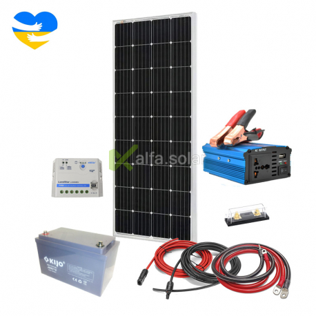 Автономна сонячна станція 500Вт (чистий синус), сонячна батарея 150Вт, 12В/220В
