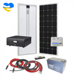 Автономна сонячна станція 1000Вт (чистий синус), сонячна батарея 2х150Вт, 12В/220В