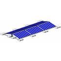 Баластна система кріплення сонячної панелі на плоский дах «Схід-Захід» (за 1 панель)