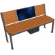 Солнечная Smart лавочка со спинкой ASolarBench 40v3