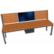 Солнечная Smart лавочка со спинкой ASolarBench 40v3