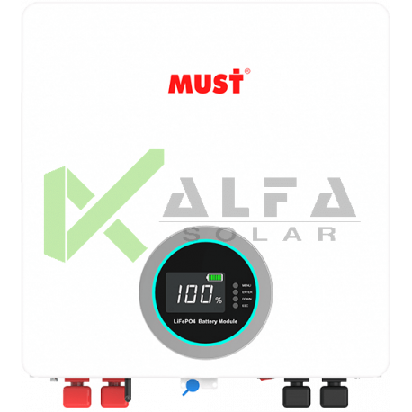 Аккумуляторная батарея Must LP1600-24100, 24В 100Аг, LiFePO4