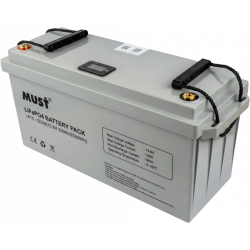 Аккумулятор MUST LP15-12200 LiFePO4, 12В 200A/ч (литий-железо-фосфатный)