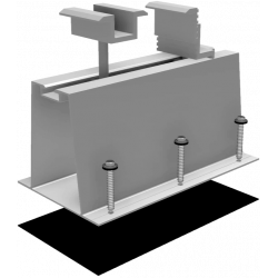 Алюминиевая беспрофильная система крепления солнечной панели для скатной крыши (за 1 закладную)