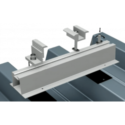 Алюминиевая беспрофильная система крепления солнечной панели для скатной крыши (за 1 закладную) L 295мм на H 50мм