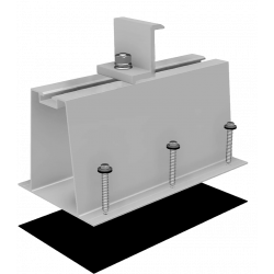Алюминиевая беспрофильная система крепления солнечной панели для скатной крыши (за 1 закладную)