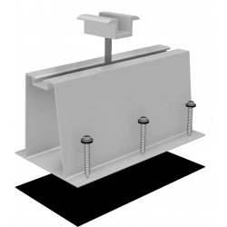 Алюминиевая беспрофильная система крепления солнечной панели для скатной крыши (за 1 закладную)