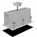 Алюмінієва безпрофільна система кріплення для сонячної панелі (за 1 закладну, L200 H100) міжмодульний