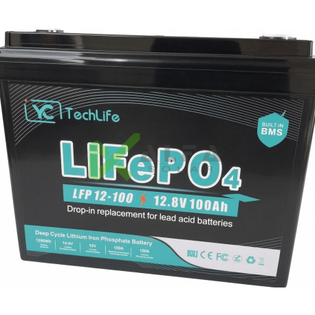 Аккумулятор LiFePO4 EverExceed YCTechLife LFP 12-100 12.8V 100Ah